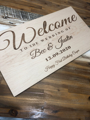 10mm Wedding Sign