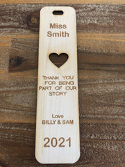 Teachers Gift - Rounded Bookmark