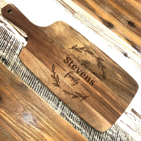 Personalised Acacia Paddle Board